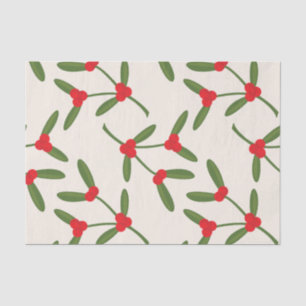 Elegante Weihnachten Winter Beeren Festtage Seidenpapier