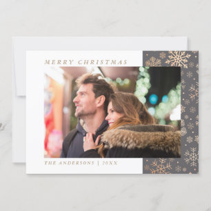 Elegante Weihnachts Custom Foto Holiday Card Feiertagskarte