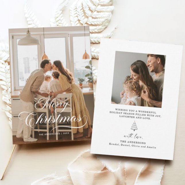 Elegante Weihnachts-Foto-Weihnachtskarte Einladung (Von Creator hochgeladen)