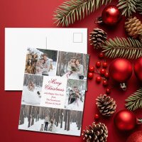 Elegante Weihnachts-Fotocollage für Paare Frischve