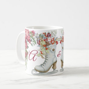 Elegante Weihnachts-Ice Skaten Holidays Kaffeetasse