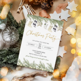 Elegante Weihnachts-Party Einladung