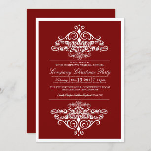 Elegante Weihnachts-Party Einladung