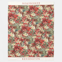 Elegante Weihnachts-Poinsettien-Weihnachtsflorname