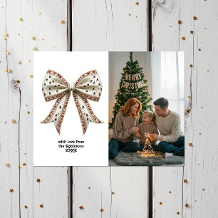 Elegante Weihnachts-Schleife Weihnachten