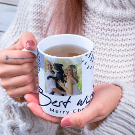 Elegante Weihnachts-Tasse mit Personalisiertem Fot Kaffeetasse