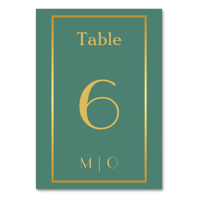 Elegante Weihnachts-Tischnummer Tischnummer (Rückseite)