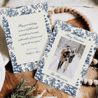 Elegante Weihnachts-Toile-Familien-Festtags-Fotoka Feiertagskarte