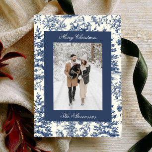 Elegante Weihnachts-Toile-Familien-Festtags-Fotoka Feiertagskarte