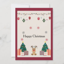 Elegante Weihnachts- und Neujahrs-Grußkarte