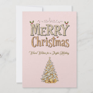 Elegante Weihnachts-Weihnachtskarte Feiertagskarte