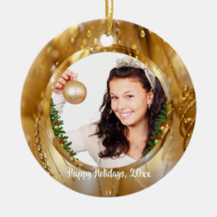 Elegante Weihnachtsball-Verzierung Keramik Ornament