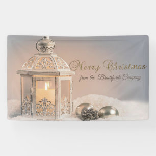 Elegante Weihnachtsbälle, Laterne Banner
