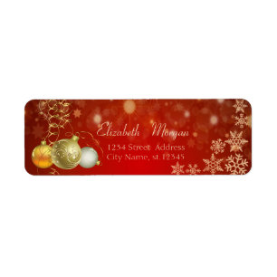 Elegante Weihnachtsbälle , Schneeflocken