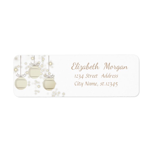Elegante Weihnachtsbälle, Sparkle, Imitate Gold (Vorne)