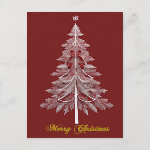 ✨ Elegante Weihnachtsbaum-Ornamente Festive Feiert Postkarte