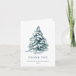 Elegante Weihnachtsbaum-Weihnachtsfeier der Firma Dankeskarte