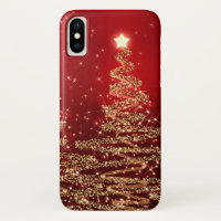 Elegante Weihnachtsbaume Rot