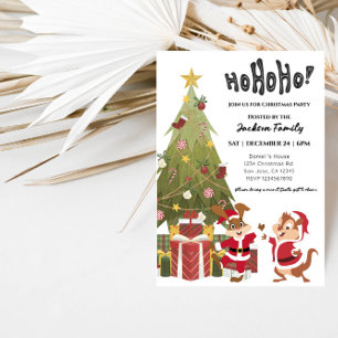Elegante Weihnachtsbaumfeier Einladung