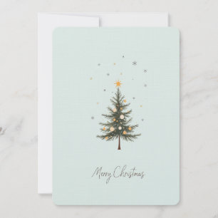 Elegante Weihnachtsbaumkarte. Einladung