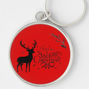 Elegante Weihnachtsberge Kunst, Dichtung und Musik Schlüsselanhänger