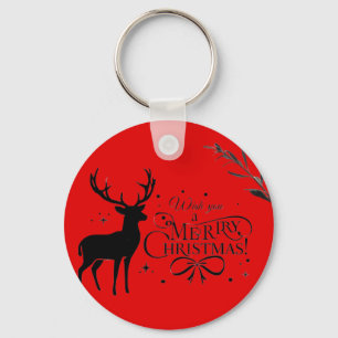 Elegante Weihnachtsberge Kunst, Dichtung und Musik Schlüsselanhänger