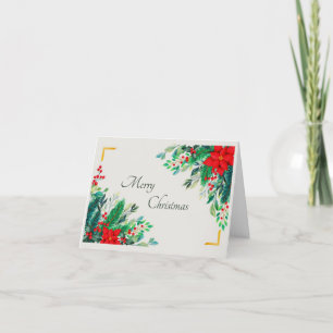 Elegante Weihnachtsblumen nach Maß Feiertagskarte