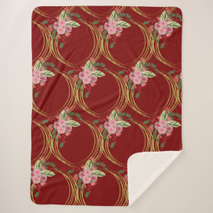 Elegante Weihnachtsblumen-Weihnachtsdekoration Sherpadecke