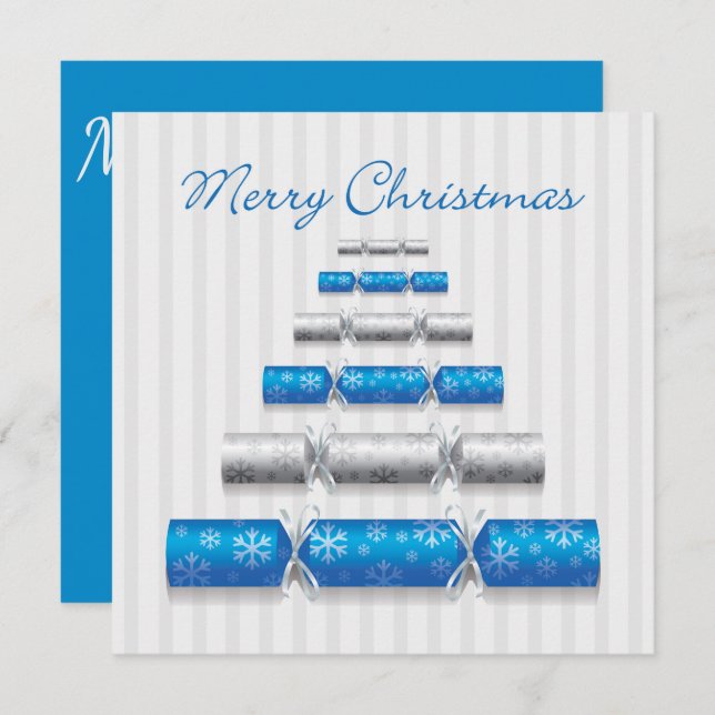 Elegante Weihnachtsbonbons Einladung (Vorne/Hinten)