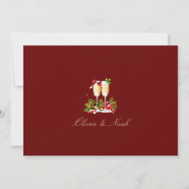 Elegante Weihnachtsdekor Probe Dinner Card Dankeskarte