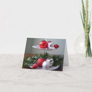 Elegante Weihnachtsdekorationen Feiertagskarte