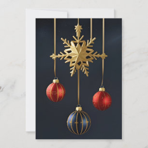 Elegante Weihnachtsdekorationen Feiertagskarte