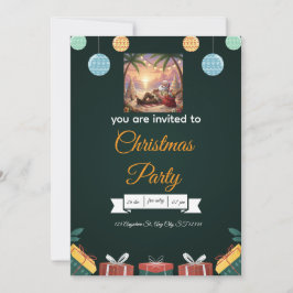 Elegante Weihnachtseinladung – Ein festliches Desi Einladung