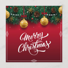 Elegante Weihnachtsfeier| Einladung