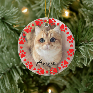 elegante Weihnachtsfeiertage Benutzerdefiniertes K Keramik Ornament