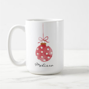 Elegante Weihnachtsfeiertage personalisierter Name Kaffeetasse