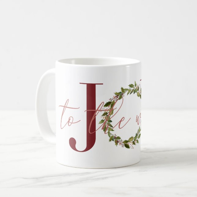 Elegante Weihnachtsfreuden für den Weltkrieg Kaffeetasse (Vorderseite Links)