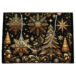 Elegante Weihnachtsgeschenktasche Große Geschenktüte