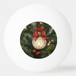 Elegante Weihnachtsgeschichtssammlung mit Red Bow Tischtennisball