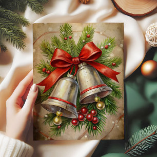 Elegante Weihnachtsglocken-Decoupage-Papier-Stechp Seidenpapier