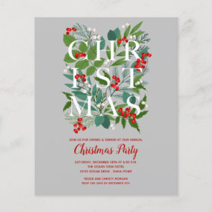 Elegante Weihnachtsgrüße-Einladung zum kleinen Pre Flyer