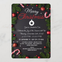 Elegante Weihnachtsgrüße Karte