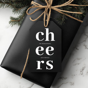 Elegante Weihnachtsgrüße Moderne Weihnachten Geschenkanhänger