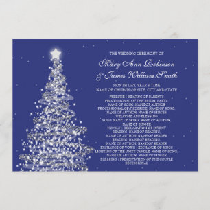 Elegante Weihnachtshochzeit der Silver Navy Programm