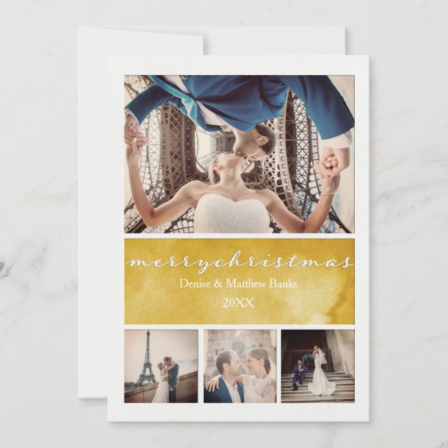 Elegante Weihnachtskarte Einladung (Vorderseite)