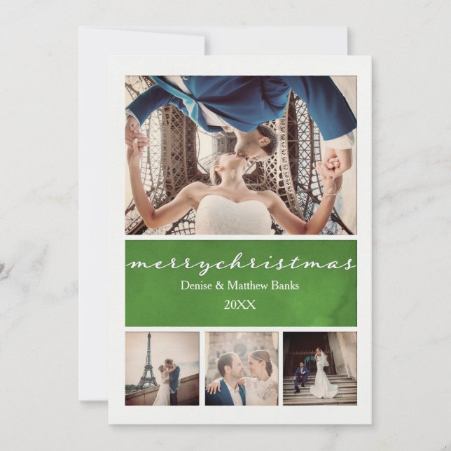 Elegante Weihnachtskarte Einladung (Vorderseite)