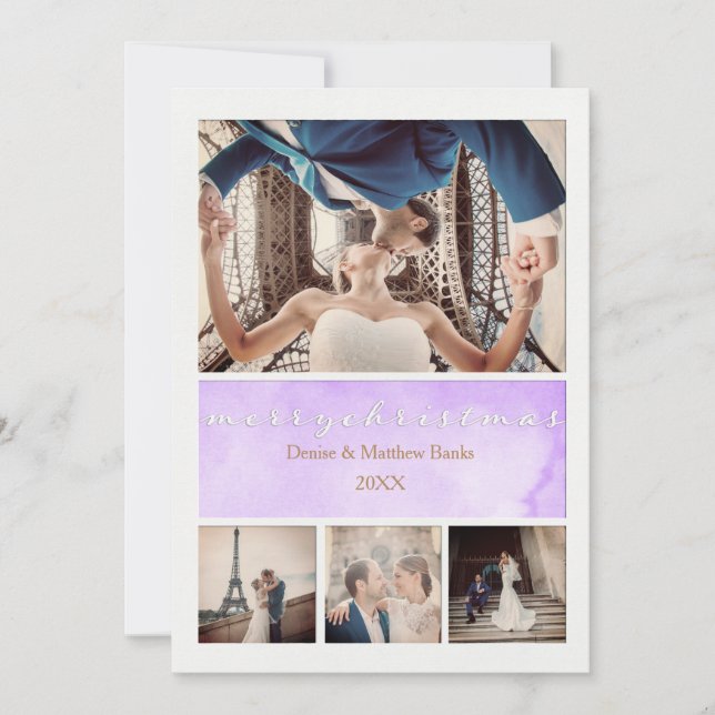 Elegante Weihnachtskarte Einladung (Vorderseite)