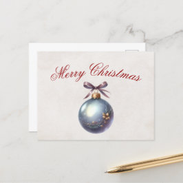 Elegante Weihnachtskarte Feiertagspostkarte