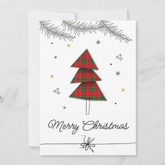 Elegante Weihnachtskarte | Festliche Feiertagsgrüß Feiertagskarte