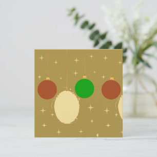 Elegante Weihnachtskarte mit Gold und Vergoldung g Karte